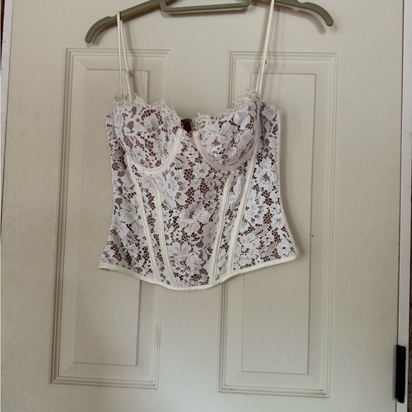 House of CB Lace Corset Mila, back zip, Size Small D-DD - Picture 3 of 9